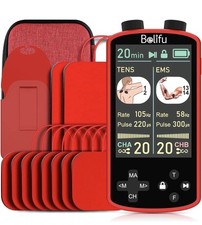 TENS EMS Unit Muscle Stimulator 36 Modes 20 Intensity 3.8" Color Display - 4