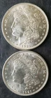 Two 1921 $1 Morgan Silver Dollars