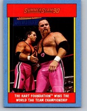 2017 Topps WWE Heritage #5 The Hart Foundation Thirty Years of SummerSlam