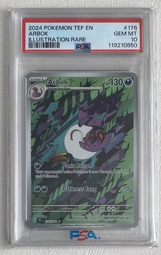 Pokemon Temporal Forces Arbok #176 Illustration Rare [PSA 10]