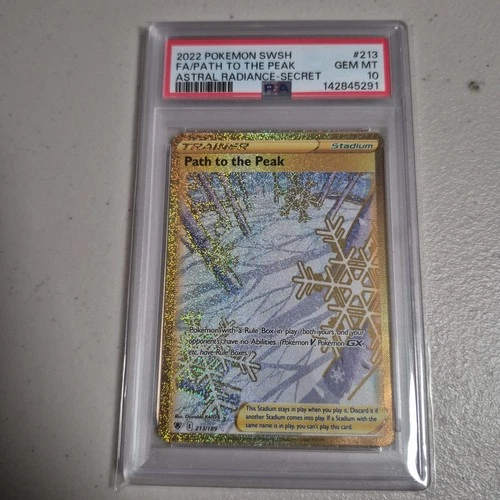 Path to the Peak (Secret) 213/189 Swsh10: Astral Radiance Holo PSA 10