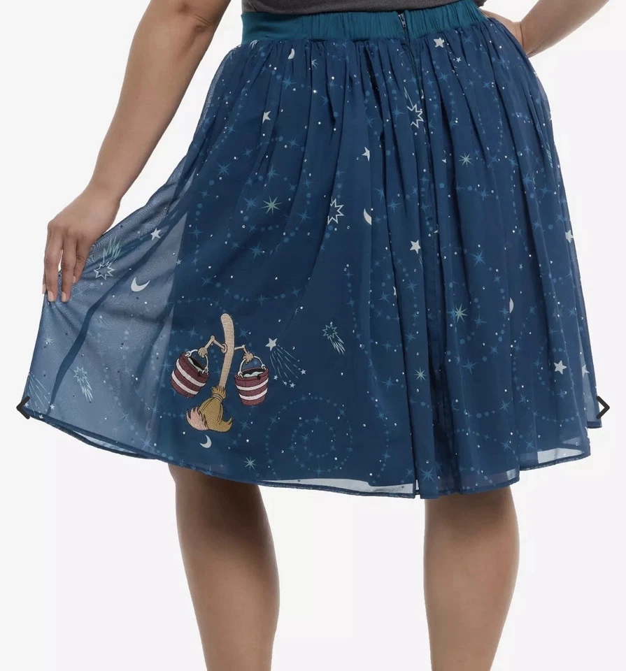 Falda Retro Her Universe Disney Fantasia The Sorcerers Apprentice Talla XS Foto 2 de 2