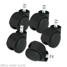 Heavy Duty Casters | Fits OfficeMax & Office Depot Chairs | Set of 5