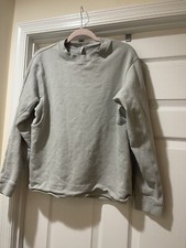 Lululemon French Terry Oversized Long-Sleeve Crew Size M Light Gray