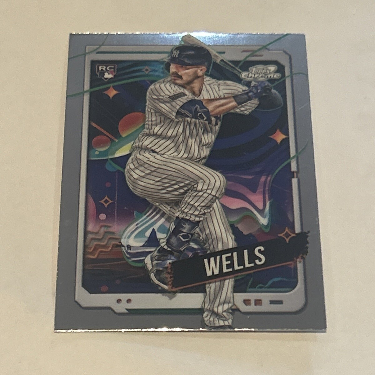 Austin Wells 2024 Topps Cosmic Chrome Base #88 Yankees