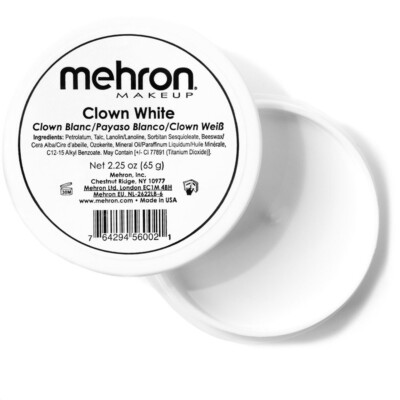 Mehron Clown White Professional Make Up Paint~ Pick Your Size