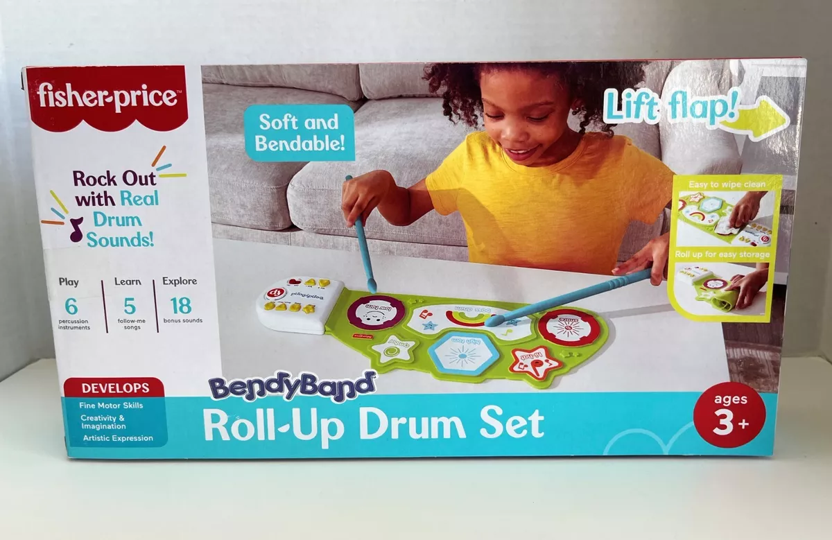 Fisher price roll on sale up drum set