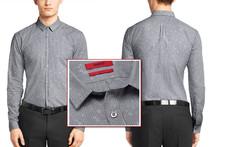 HUGO BOSS Men's Ero Slim Fit Plaid Graphic Print Button-Up Shirts NEW NWT 195