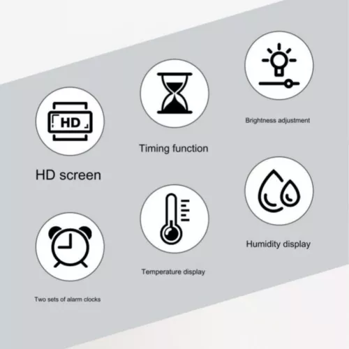 LED große digitale Wand Schreibtisch Uhr Fernbedienung Temperatur Datum Wochenanzeige - Bild 13 von 15