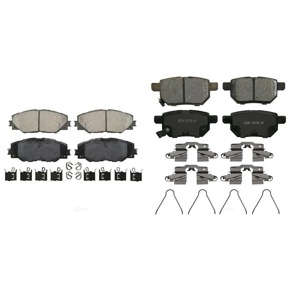 8 件 Wagner 陶瓷刹车片套件适用于 SCION TC 2011 2012 2013 2014 2015 2016 — 第 2/4 张图片