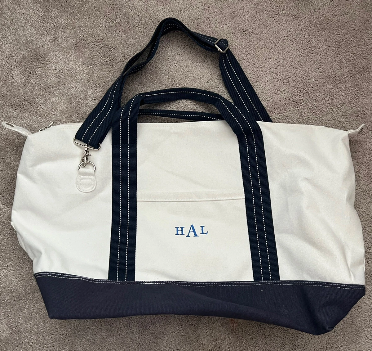 monogrammed canvas duffle bags