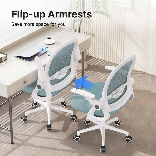 Mesh Office Chair Swivel Gas Lift Height Adjust Ergonomic Computer Desk Chair - Picture 7 of 13