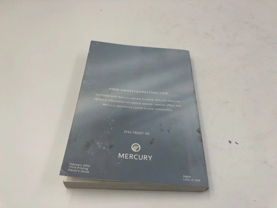 2002 Mercury Sable Owners Manual OEM C03B05048 - Image 4 of 4