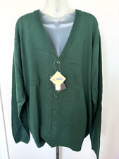 Harriton M425 Men's Pilbloc V Neck Button Cardigan Long Sleeve Sweater sz L