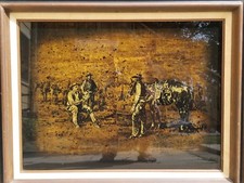  Gold Cowboy Art by Jack White Original