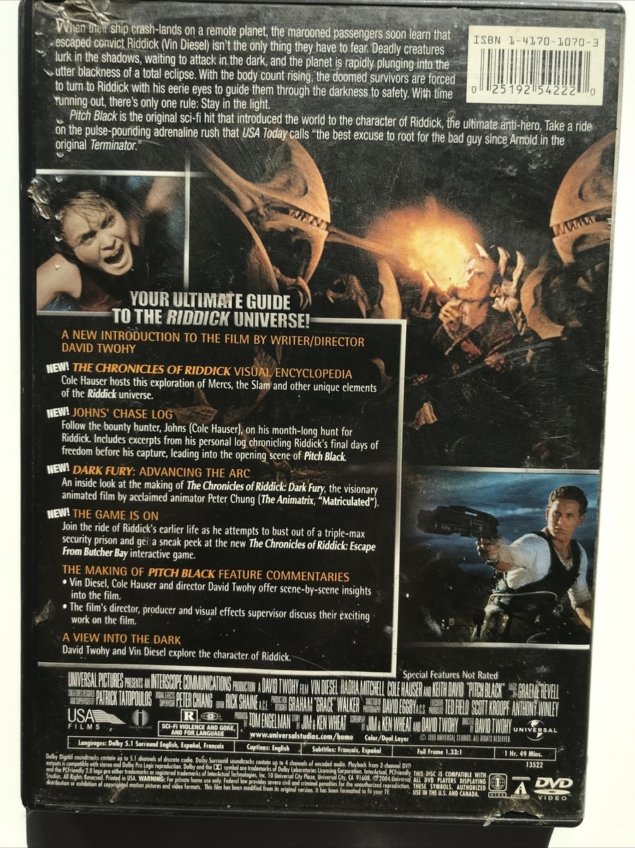 Pitch Black - DVD 25192542329| eBay