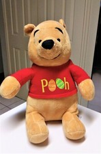 Winnie The Pooh Easter Plush Stuffed Toy Animal 15" with Easter Eggs on Shirt