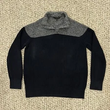 Banana Republic Sweater Mens 1/4 Button Long Sleeve Pullover