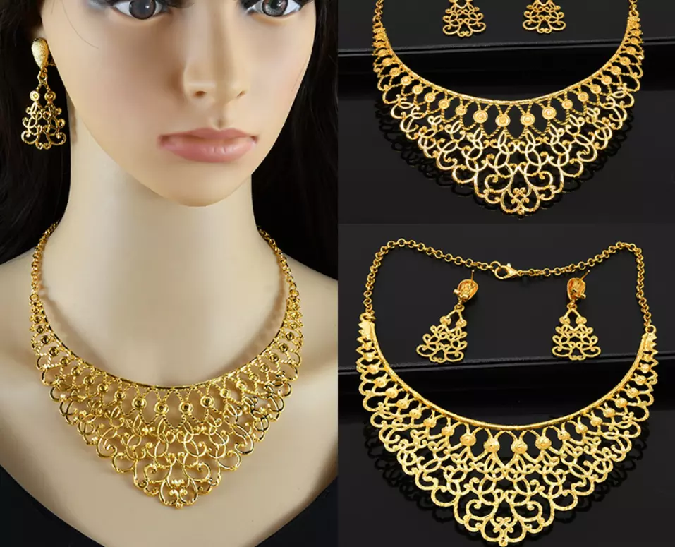 Arabic Necklaces |18K Gold Plated-Premium Quality| Aaliya Collections