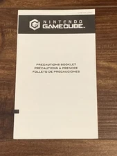 Precautions Booklet Nintendo Gamecube Instruction Manual Only