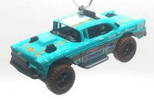 Christmas Ornament for 1956 Chevrolet Bel Air Off Road Blue White Brown