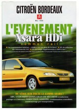 1999 CITROEN Xsara HDi Vintage Original 4 page Print AD Flyer | Xantia Seduction