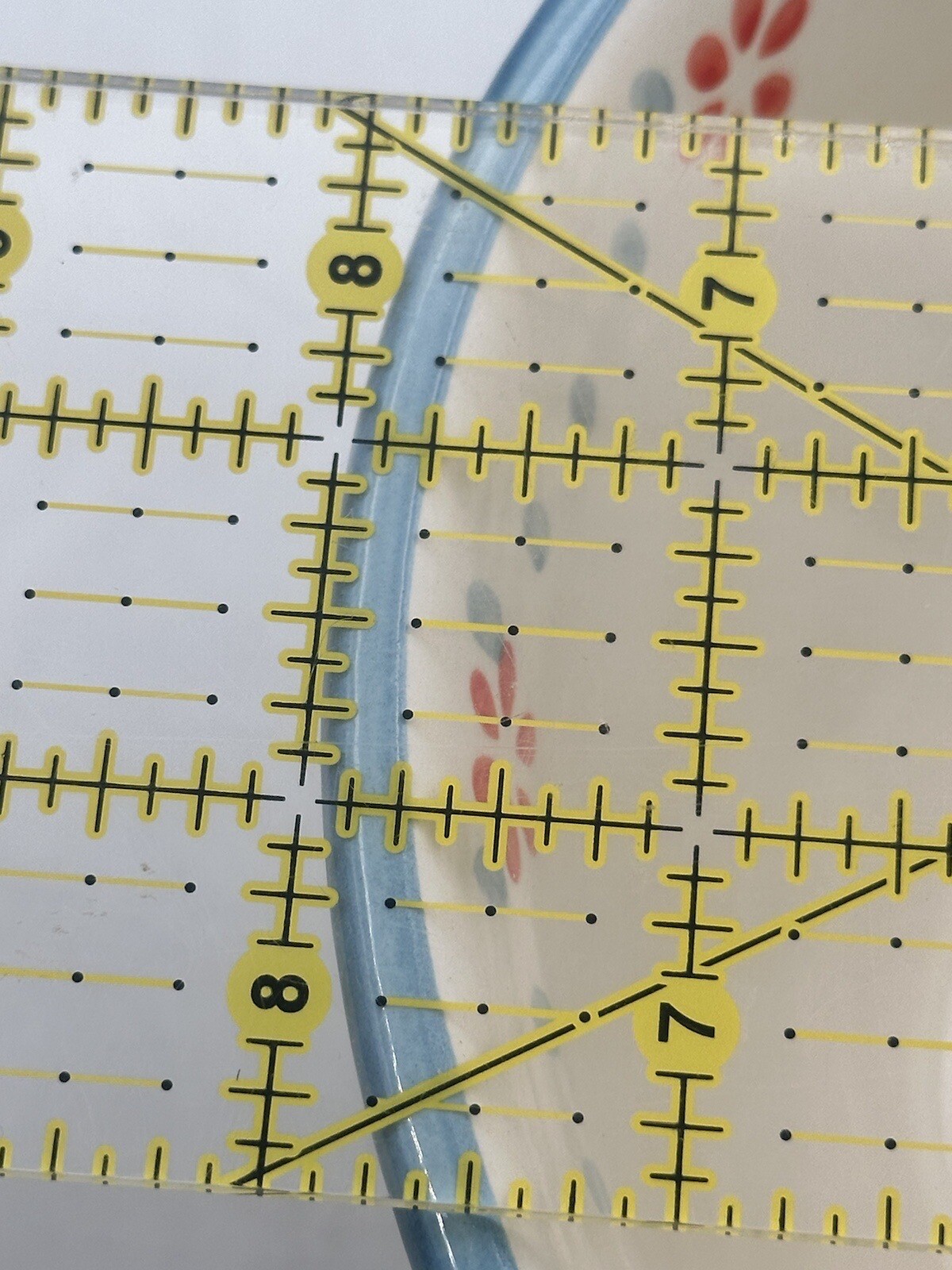 Gibson Elite Anaya 2 Qt Hand Painted Floral Stoneware Batter Bowl Handled Spout