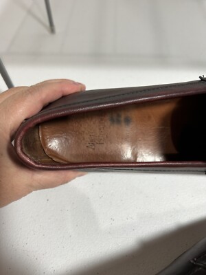 Allen Edmonds Patriot 4907 Size 11 B Burgundy Slip On Penny  display picture 3