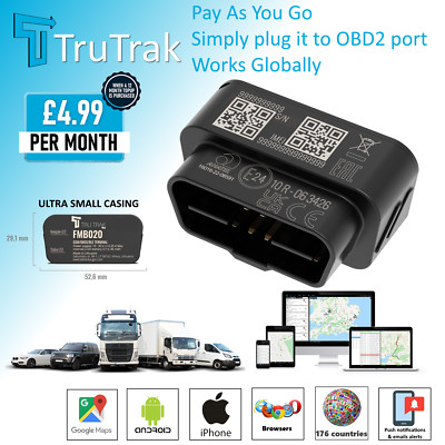 TruTrak Mini OBD GPS Tracking Gerät - Van Auto Coach Tracker - Pay as you go
