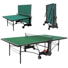 Garlando Tavolo Ping Pong C-372I Master Indoor Verde con 2 racchette e 6 palline