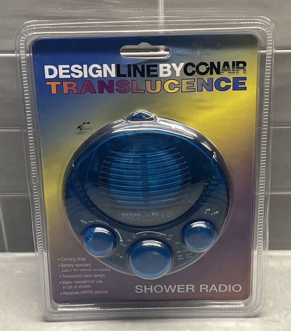 Conair Shower Radio Translucence AM/FM Carry Strap Design NEW SEALED eBay