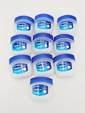 Vaseline Original Mini Tubs Travel Friendly Lot of 10 Pure Skin Jelly 7g