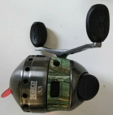 New CAMO Zebco 33 Model 33 TACTICAL  Reel spooled 10 Lb test Line