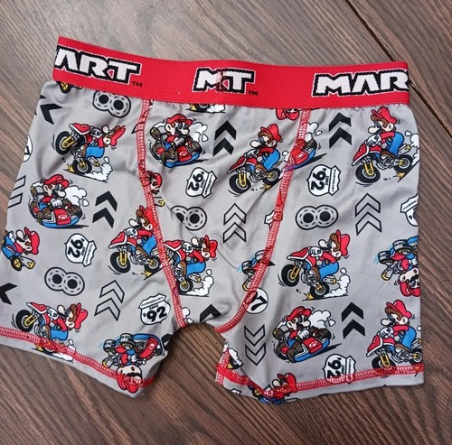 MARIOKART Super Mario Bros 4 Pack Boxer Briefs, Boys Size M 8 NEW - Picture 3 of 13