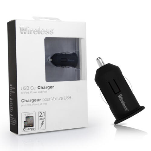 Just Wireless Fast USB 2.1 Amp Car Charger for iPad Mini iPhone 6 5 iPod S5 S6 - 第 1/1 張圖片