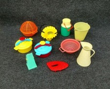 Ancien lot Dinette Années 60 Ustensiles Vintages Plastiques