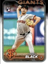 2024 Topps Update #US179 Mason Black RC San Francisco Giants