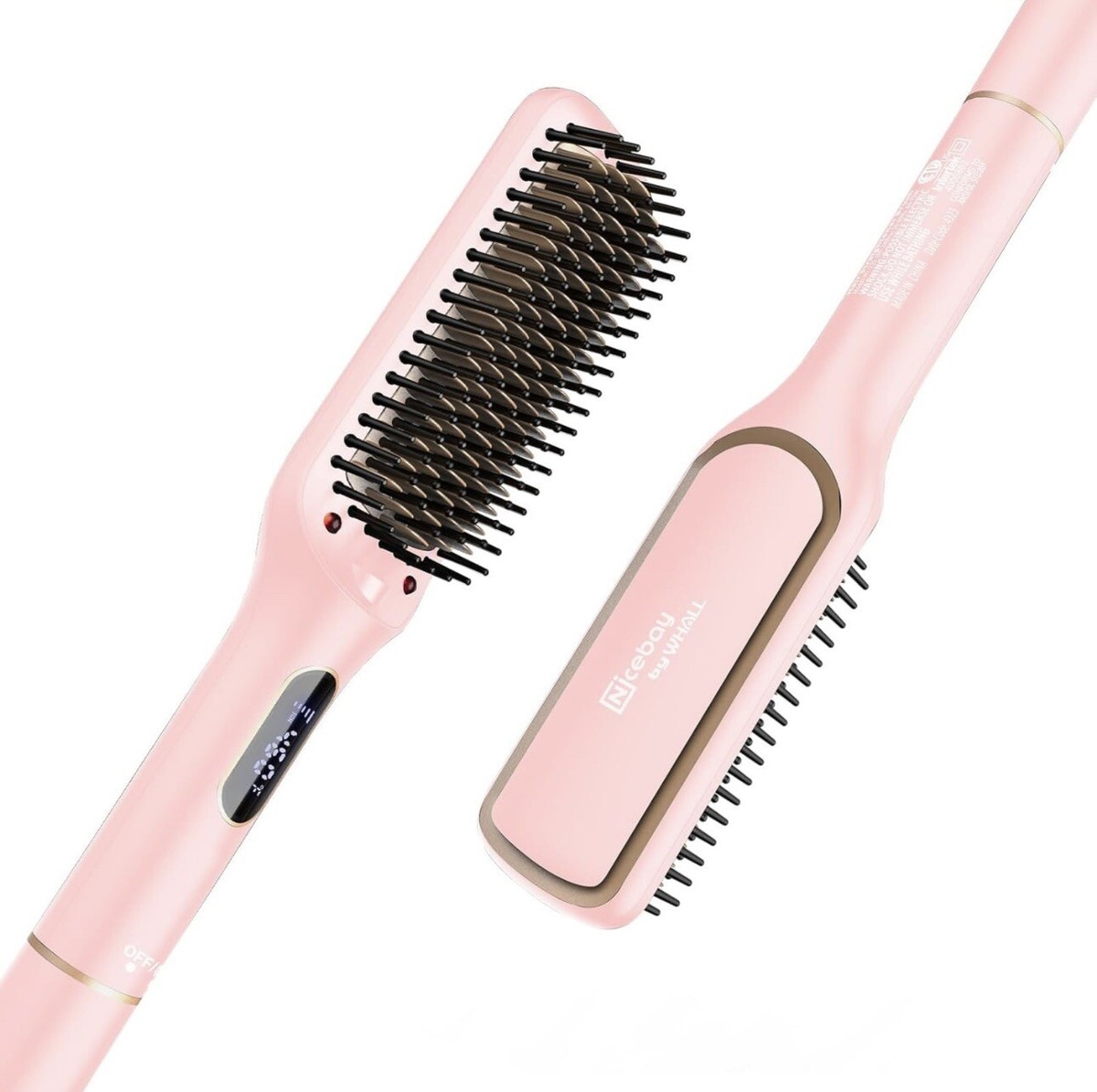 Ionic & Infrared Hair Straightener Brush Rotatable Temperature HS