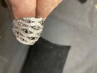 Trio of Elegant CZ and Black Diamond Cocktail Rings From My Film Collection — photo 7