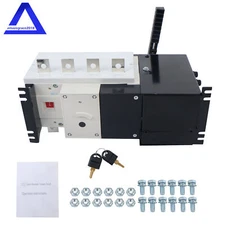 Industrial Automatic Transfer Switch 250A 4 Poles 110V 220V Grid to AC Generator