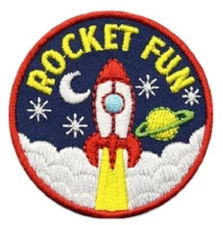 Boy Girl Cub ROCKET Fun Rockets Stomp Rocketry Derby Patches Badges GUIDE SCOUT
