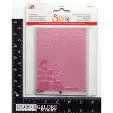Sizzix Ellison Embossing Folder 655840 BIRTHDAY INVITATION PARTY GIFT CANDLE 530