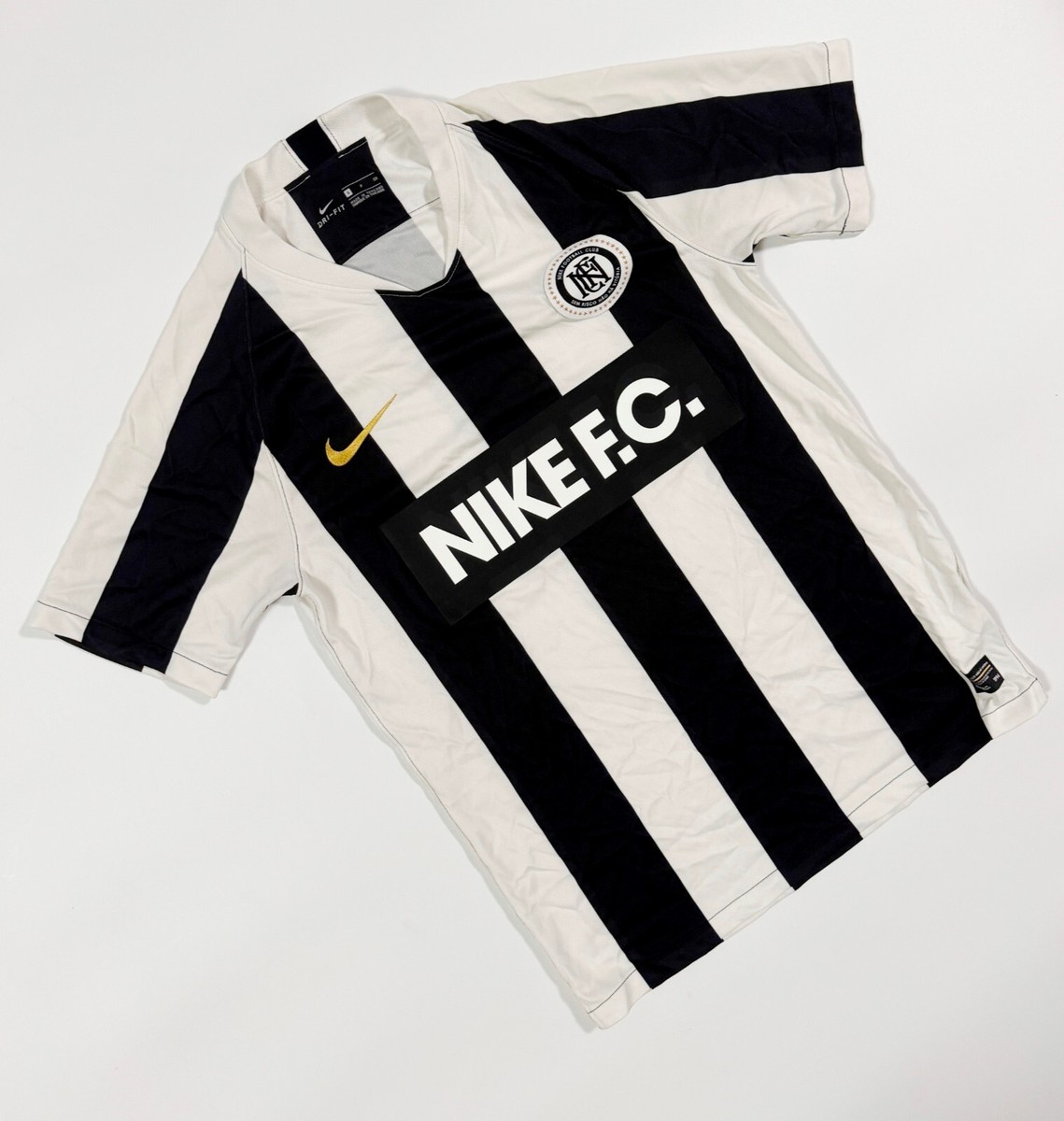 NIKE F.C. FC 2018/2019 FOOTBALL SOCCER SHIRT JERSEY TOP BLACK