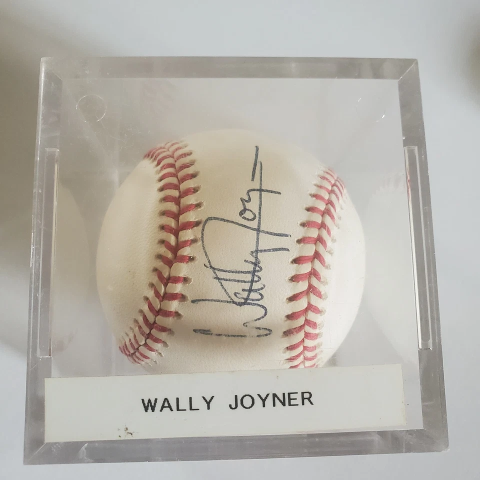 Béisbol autografiado por Wally Joyner California Angels A.L. Bobby Brown Pres. Foto 3 de 3