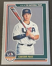CARSON PAGE RC 2022 Panini Stars and Stripes Foil Base #81 ROOKIE