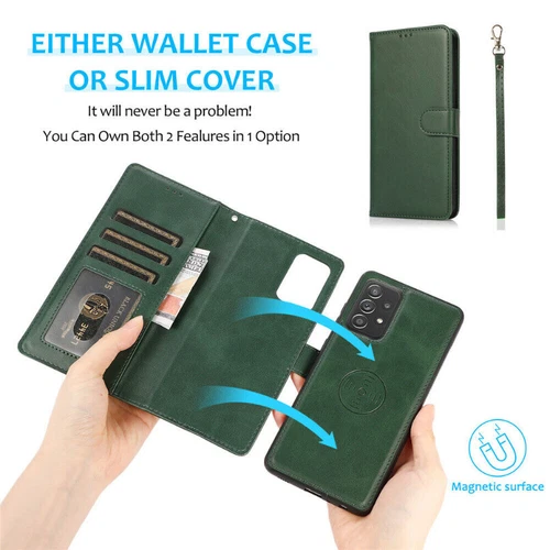 For Samsung S25 S24 S23 S22 S21 S20 FE Ultra Magnetic Leather Cover Wallet Case - Picture 3 of 86