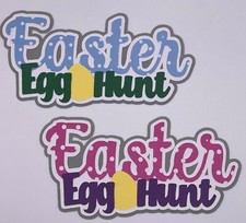 Easter - Easter Egg Hunt - Paper Piecing Scrapbook Embellishment Die Cuts