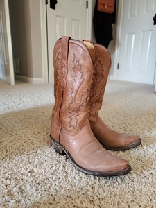 old west distressed leather cowgirl boots