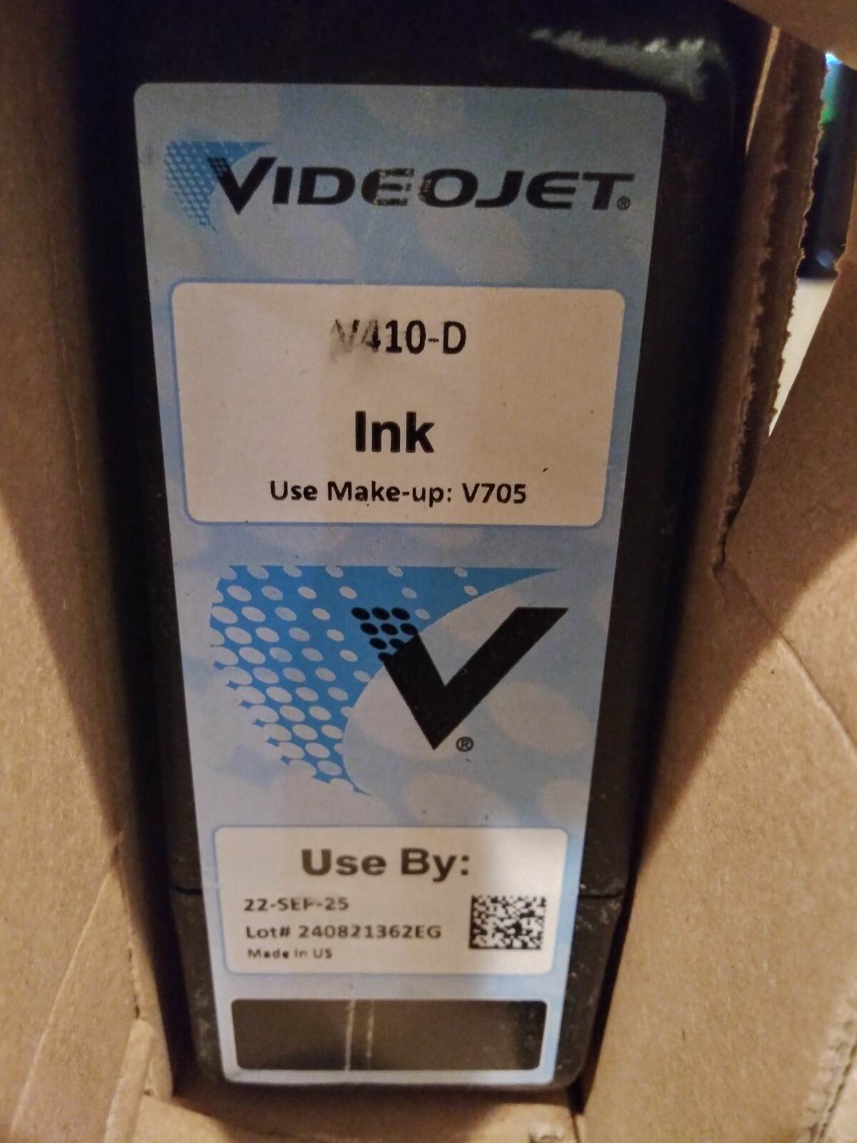 Videojet V410-D Ink Black Ink Cartridge