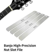 Gauge Nut Slot File Set for Banjo String Action Adjustment Repair Tool